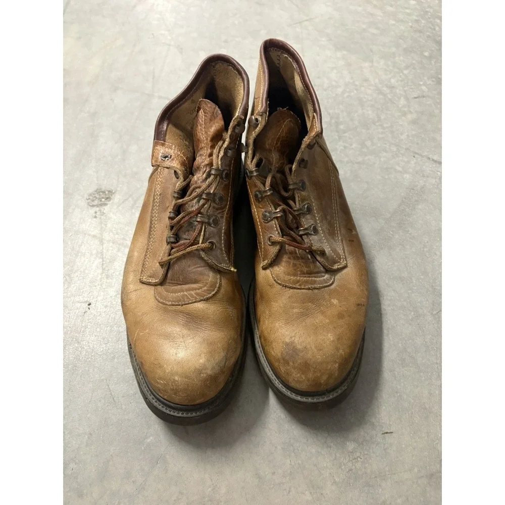 Red Wings Vintage 90s Comfort Sole Brown Lace Up Work Boot Mens 12 D 08005